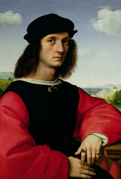 Porträt von Agnolo Doni, c.1505-06 von Raffaello Sanzio Raphael